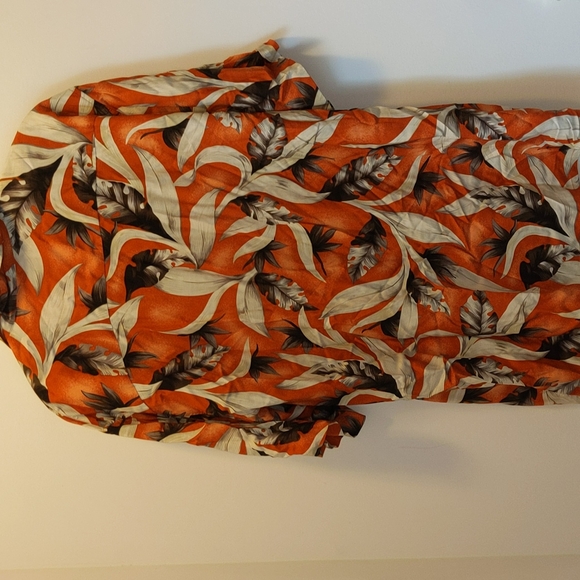 Scandia Woods Men's Size XLG Button Front Hawaiian Floral Print Shirt - Picture 7 of 8